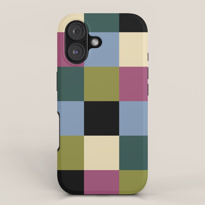 Bold Colorful Checks Pattern - Large I iPhone Case Gallery Image 1