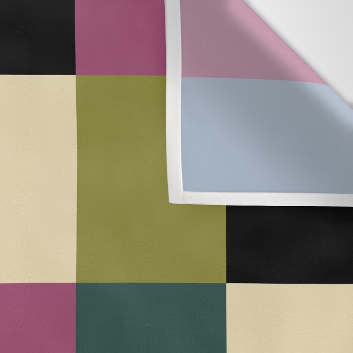 Bold Colorful Checks Pattern - Large I Wall Tapestry Gallery Image 3