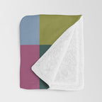 Bold Colorful Checks Pattern - Large I Throw Blanket Gallery Image 3
