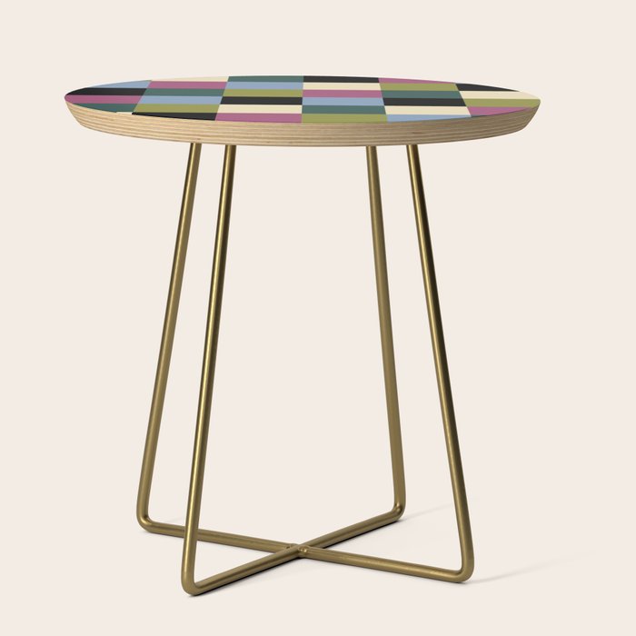 Bold Colorful Checks Pattern - Large I Side Table Gallery Image 1