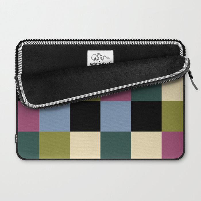 Bold Colorful Checks Pattern - Large I Laptop Sleeve Gallery Image 2