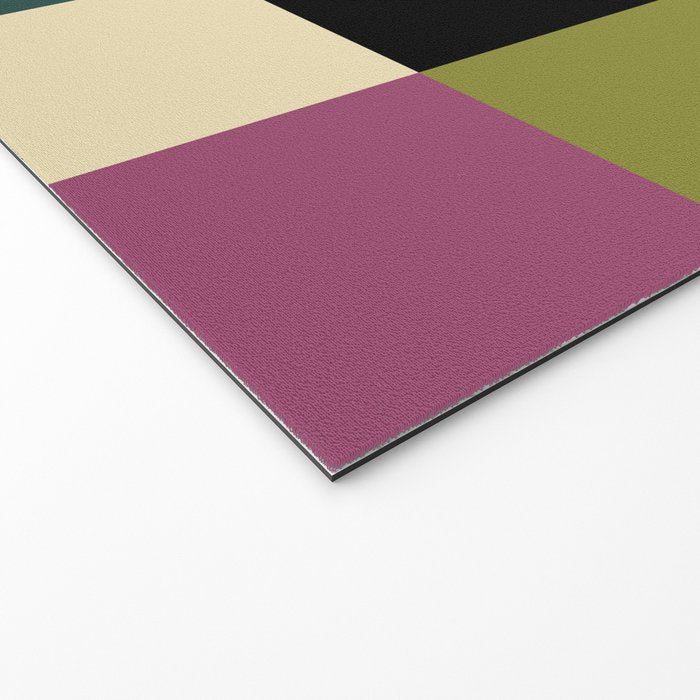 Bold Colorful Checks Pattern - Large I Welcome Mat Gallery Image 2