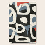 Abstract in Slate and Red Cutting Board Gallery Image 1