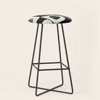 Abstract in Slate and Red Stool Gallery Image 1