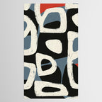 Abstract in Slate and Red Tablecloth Gallery Image 2