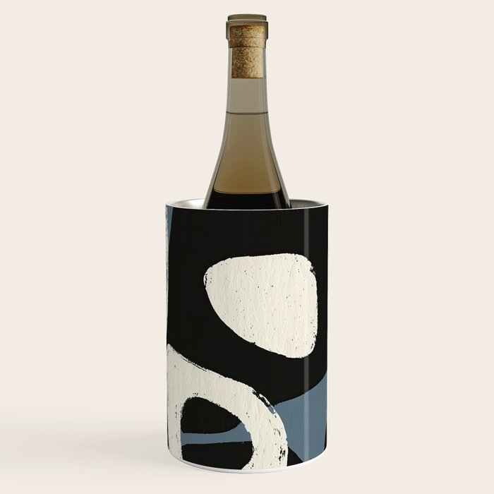 Abstract in Slate and Red Wine Chiller Gallery Image 1