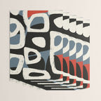 Abstract in Slate and Red Wrapping Paper Gallery Image 3