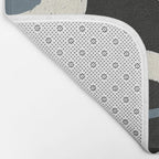 Abstract in Slate and Red Bath Mat Gallery Image 2