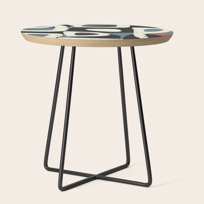 Abstract in Slate and Red Side Table Gallery Image 2