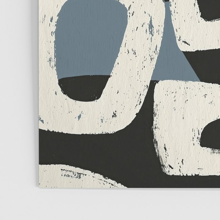 Abstract in Slate and Red Poster Gallery Image 3