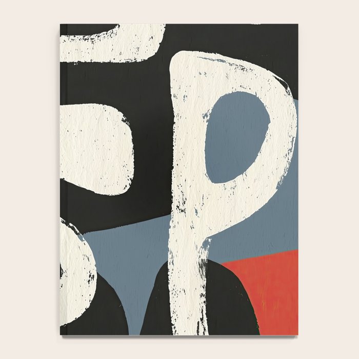 Abstract in Slate and Red Notebook Gallery Image 4