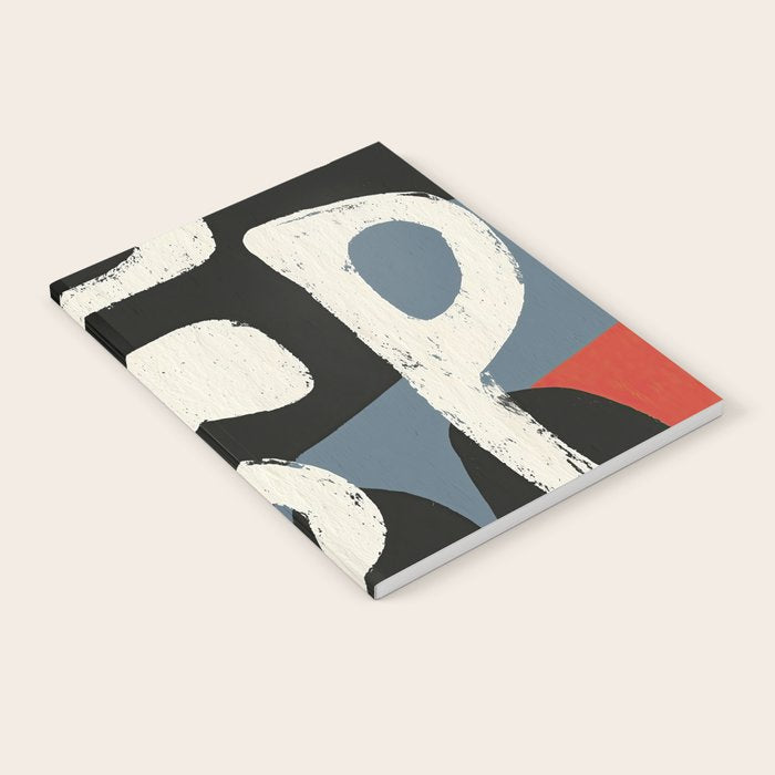 Abstract in Slate and Red Notebook Gallery Image 2