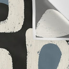Abstract in Slate and Red Wall Tapestry Gallery Image 3