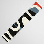 Abstract in Slate and Red Table Runner Gallery Image 3