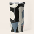Abstract in Slate and Red Travel Mug Gallery Image 2