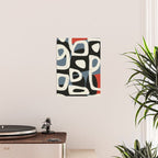 Abstract in Slate and Red Poster Gallery Image 2
