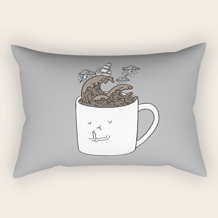 Brainstorming Coffee Mug Rectangular Pillow Gallery Image 1