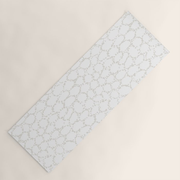 Abstract organic dots - soft beige mushroom pattern Yoga Mat Gallery Image 1