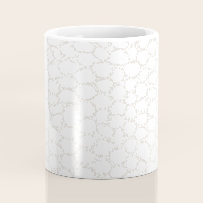 Abstract organic dots - soft beige mushroom pattern Coffee Mug Gallery Image 4