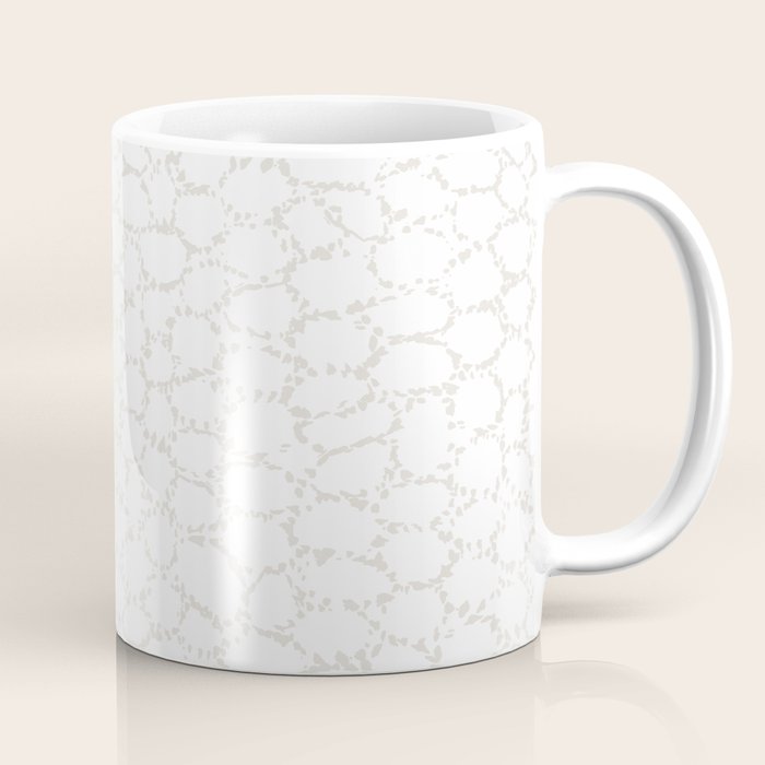Abstract organic dots - soft beige mushroom pattern Coffee Mug Gallery Image 1