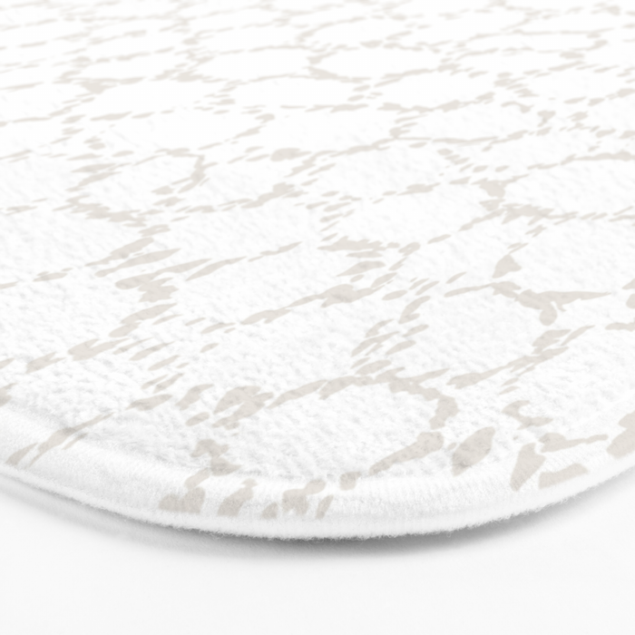 Abstract organic dots - soft beige mushroom pattern Bath Mat Gallery Image 3