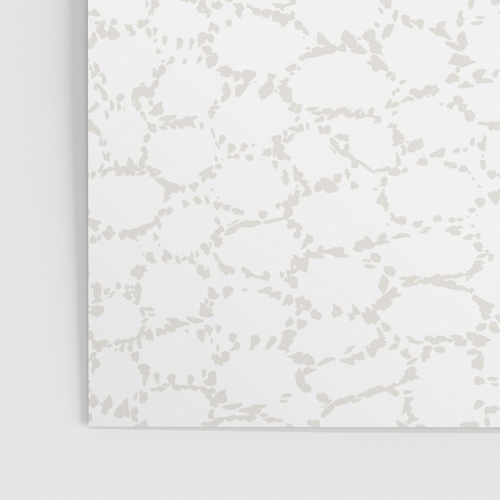 Abstract organic dots - soft beige mushroom pattern Poster Gallery Image 3