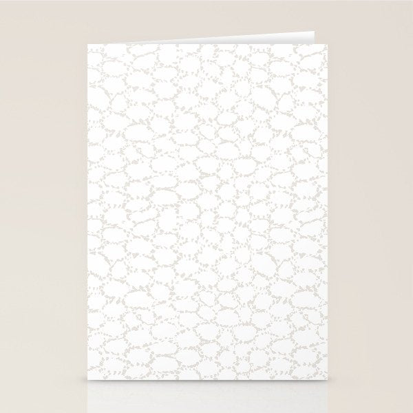 Abstract organic dots - soft beige mushroom pattern Stationery Card Gallery Image 1
