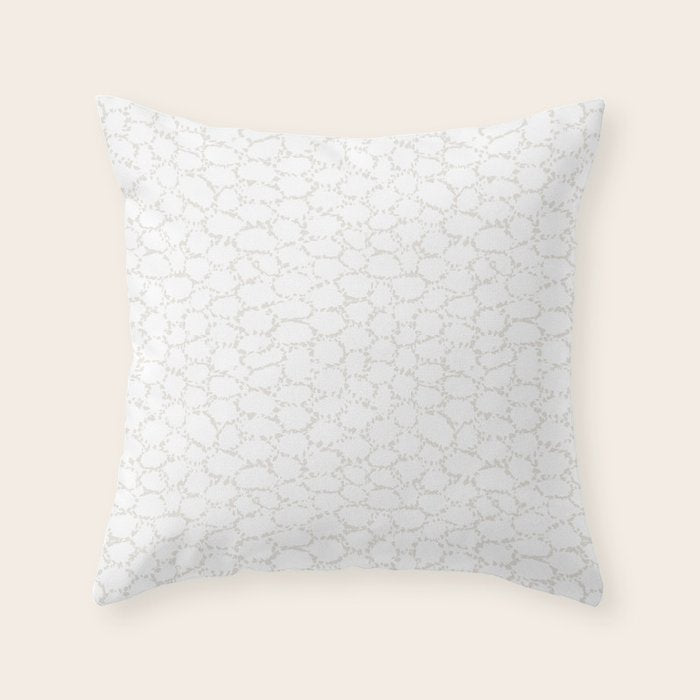 Abstract organic dots - soft beige mushroom pattern Throw Pillow Gallery Image 6