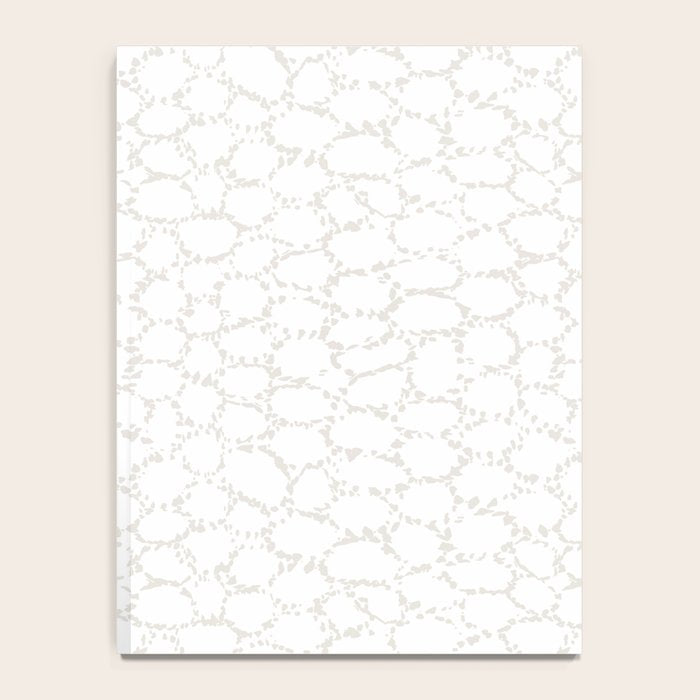 Abstract organic dots - soft beige mushroom pattern Notebook Gallery Image 4