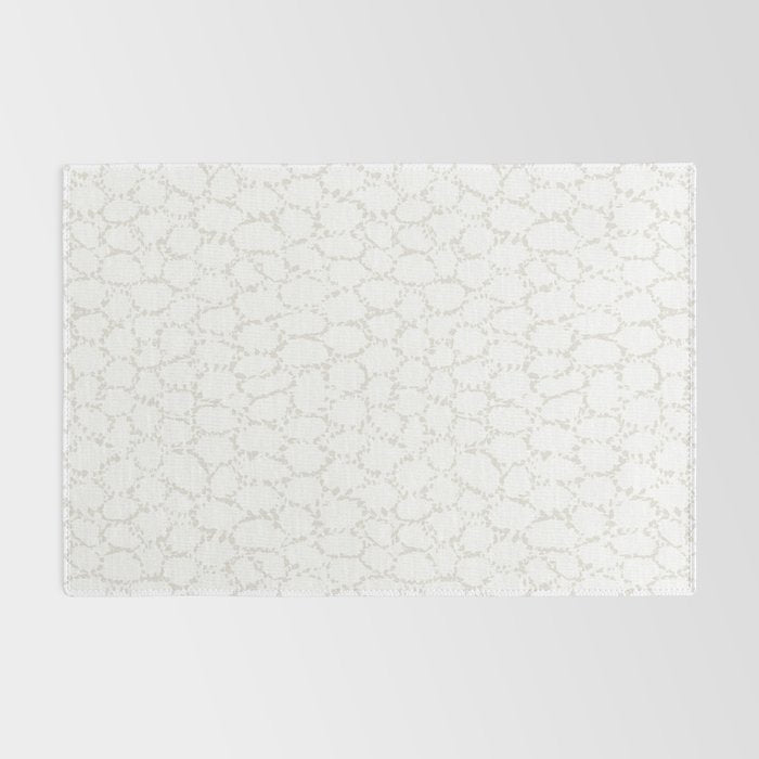 Abstract organic dots - soft beige mushroom pattern Rug Gallery Image 2