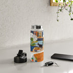 Woman on houseboat in Amsterdam Water Bottle Gallery Image 4