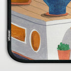 Woman on houseboat in Amsterdam Laptop Sleeve Gallery Image 3