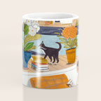 Woman on houseboat in Amsterdam Coffee Mug Gallery Image 4