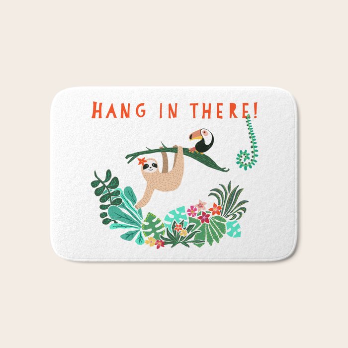 Hang in there! - Sloth Bath Mat Gallery Image 1