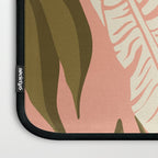 Jungle Leaf Coral Pink Laptop Sleeve Gallery Image 3