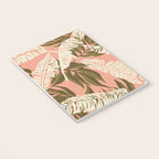 Jungle Leaf Coral Pink Notebook Gallery Image 3