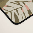 Jungle Leaf Coral Pink Desk Mat Gallery Image 4