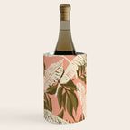 Jungle Leaf Coral Pink Wine Chiller Gallery Image 2