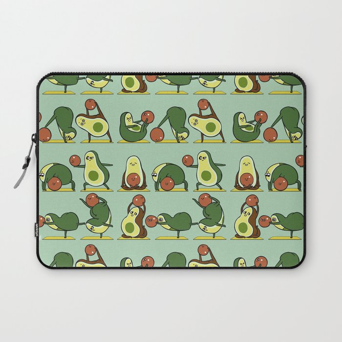 Avocado Yoga With The Seed Laptop Sleeve Gallery Image 1