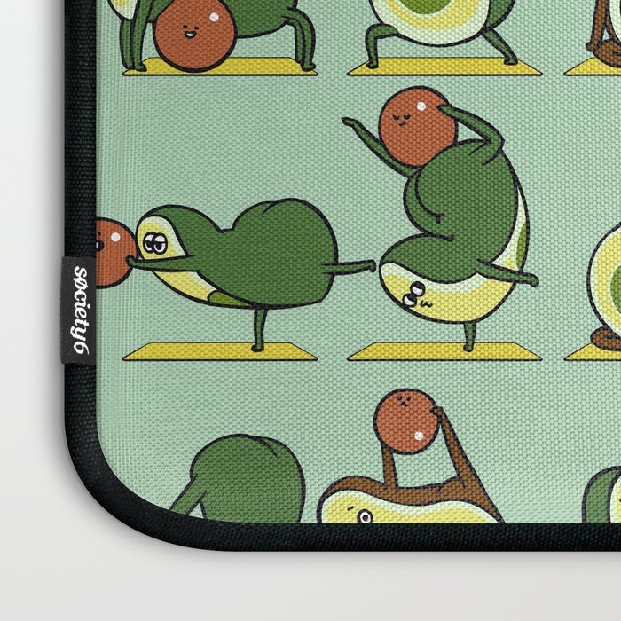 Avocado Yoga With The Seed Laptop Sleeve Gallery Image 3