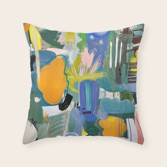 Symphony of Color Throw Pillow Gallery Image 1