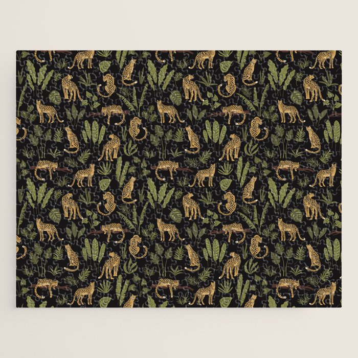 Jungle Night Cheetah Prints Jigsaw Puzzle Gallery Image 1