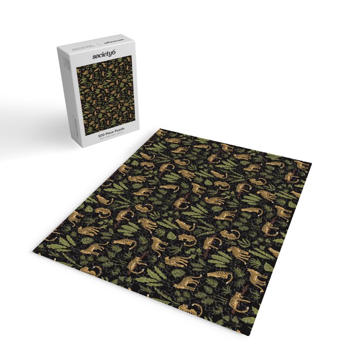 Jungle Night Cheetah Prints Jigsaw Puzzle Gallery Image 2