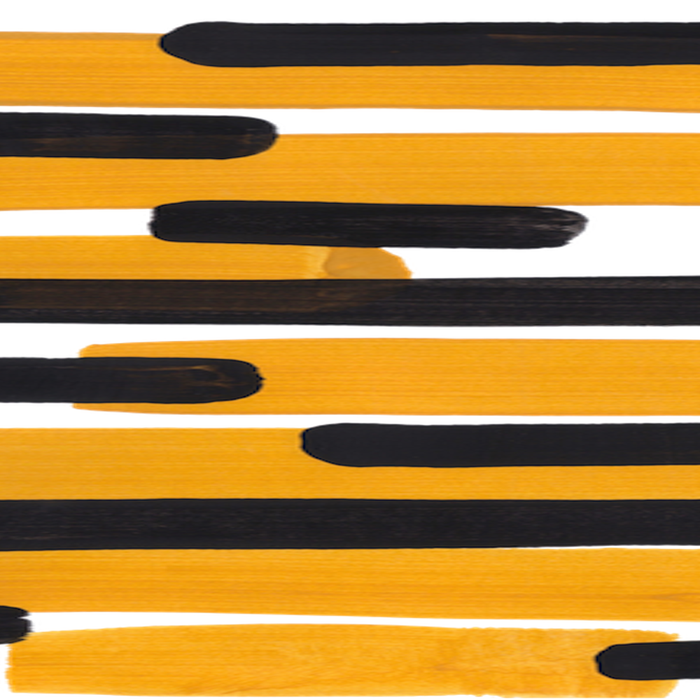 Mid Century Abstract Black & Yellow Fun Pattern Mustard Striped Primitive Stripes Coffee Mug Gallery Image 2