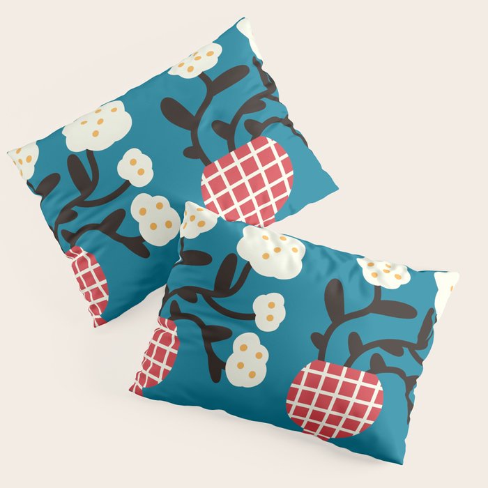 Modern Minimalist Cotton Flowers Pillow Sham Gallery Image 3