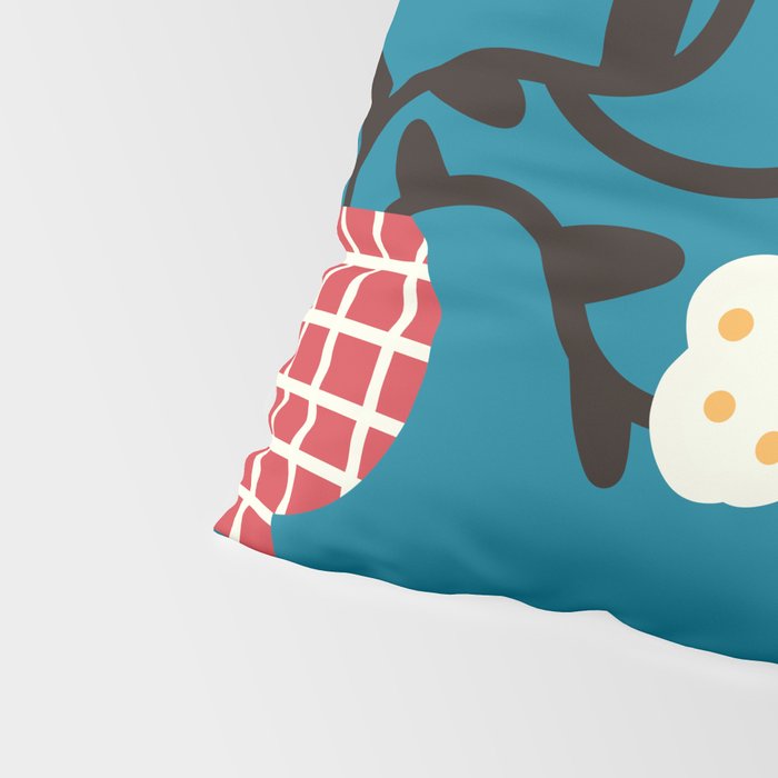 Modern Minimalist Cotton Flowers Pillow Sham Gallery Image 4