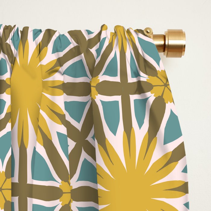 Golden Moroccan Sunburst Window Curtain Gallery Image 2