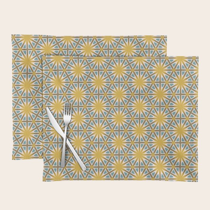 Golden Moroccan Sunburst Placemat Gallery Image 1