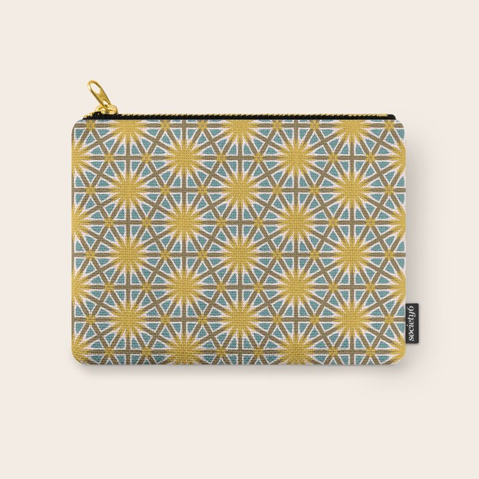 Golden Moroccan Sunburst Carry All Pouch Gallery Image 1