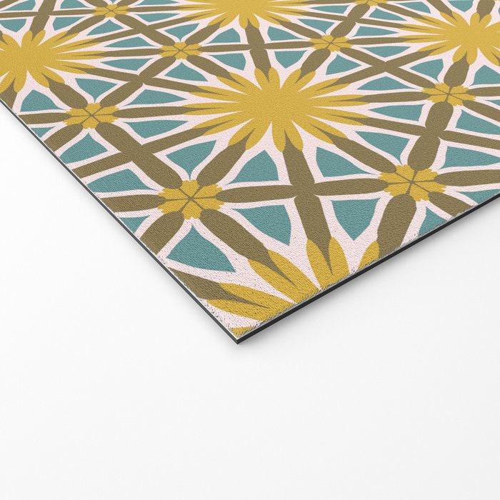 Golden Moroccan Sunburst Welcome Mat Gallery Image 2